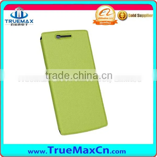 Slim Leather Case for Oneplus One with stand (Open Left & Right)