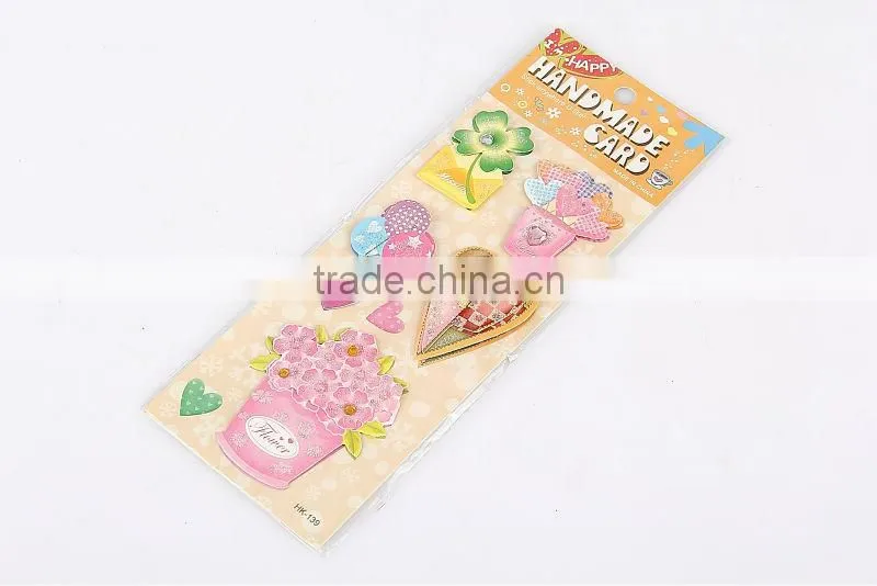 3D flower handmade sticker