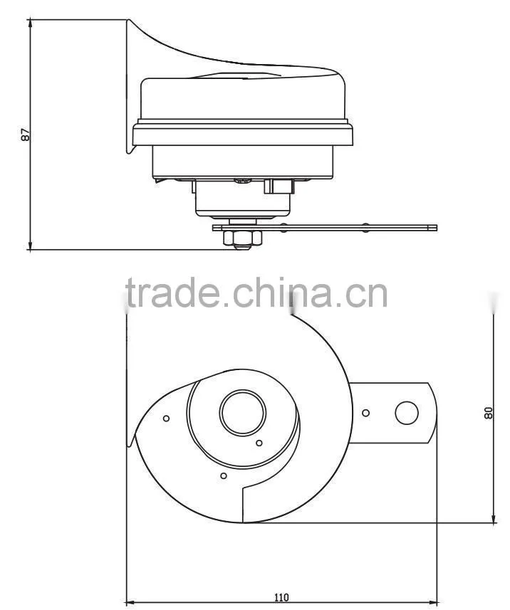 Disk Shaped Magic Voice Waterpoof DC12V Moto Speaker Environment Health Black Auto Parts Eletcric Car Horn