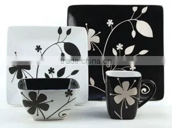 ceramic square 16pcs dinner set