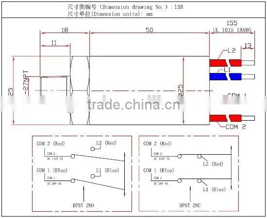 washing machine pressure switch
