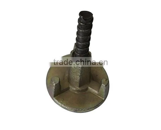 Formwork wing nut and tie rod in building