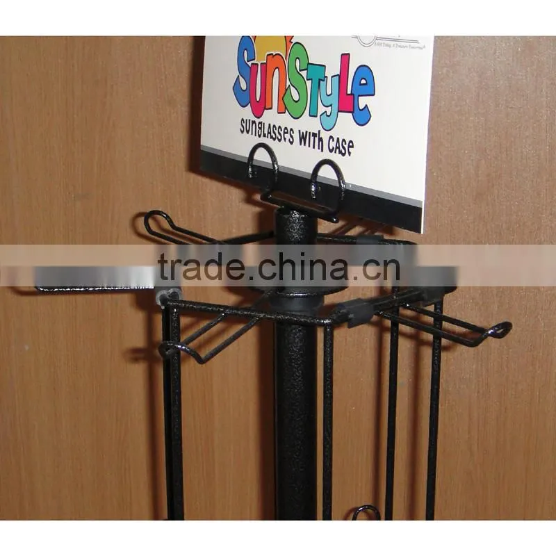 iron wire counter spinning retail display stand with high quality