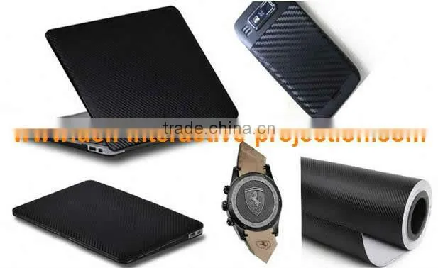 Best price great promotion black 3D carbon fiber vinyl film