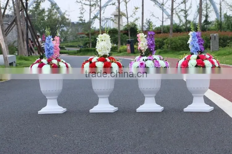 Wedding hotel decorative flower vase flower pillar customized flower wedding stage decoration