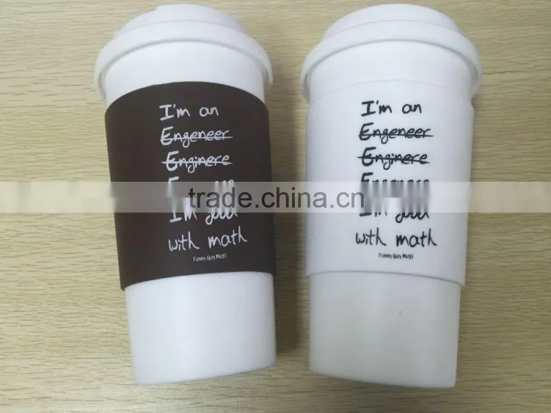 12oz plastic coffee tumbler with logo printing