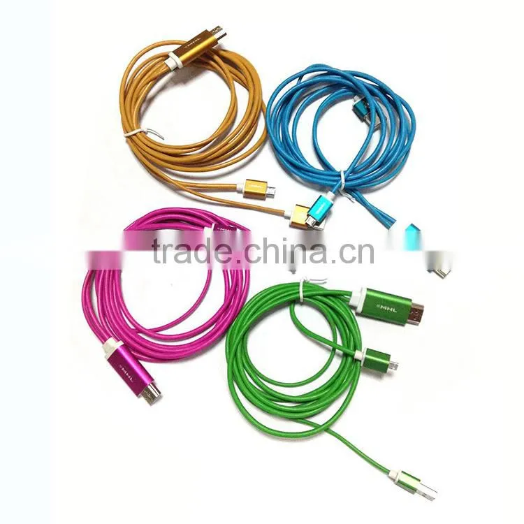 metal material mhl adapter esata to cable with charger cable
