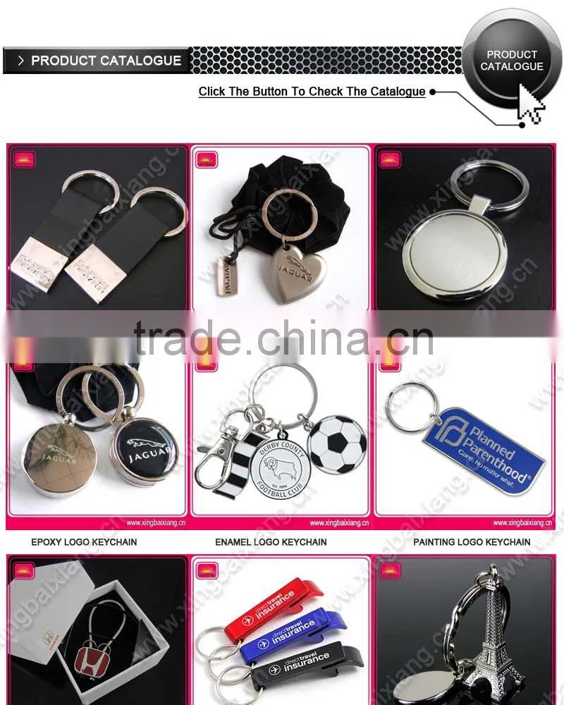 Hot selling custom pvc rubber keychain