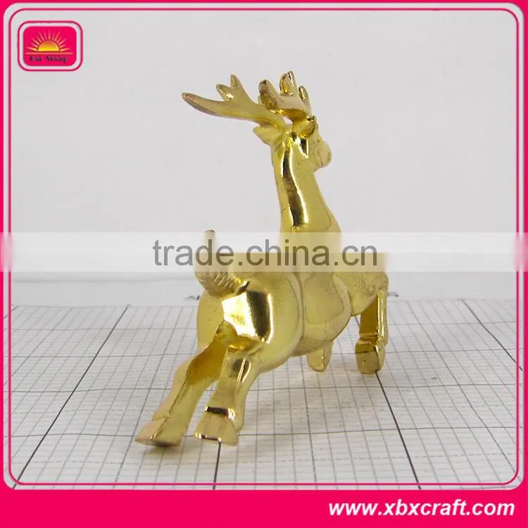 Custom small imitation gold deer statue figurine sculpture for sale