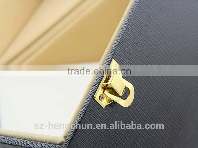 High quality packaging wine glass paperboard box with metal button