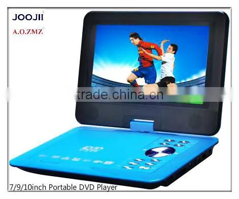 2015 NEW 9-16 inch portable dvd player with digital tv tuner