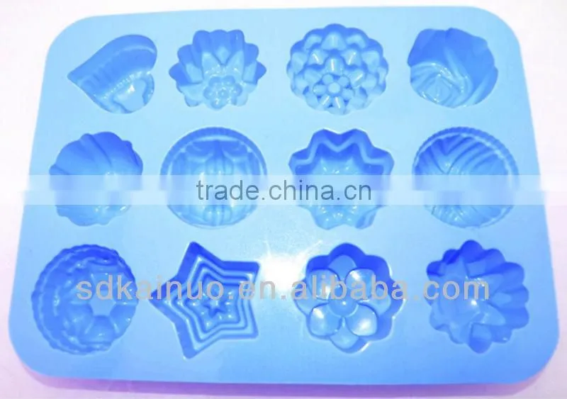 DIY Flowers shape Silicone Chocolate/Muffin/Cup Cake/Jelly Candy /Ice /Cupcake Tray/Handmade tool soap Mold