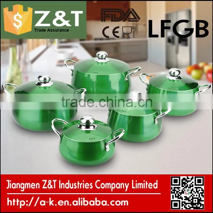 Top sale item 4 color commercial aluminum cooking pot sizes