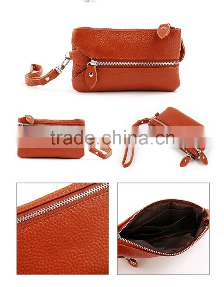 Customized high quality ladies handicraft wallet in zipper deisgn
