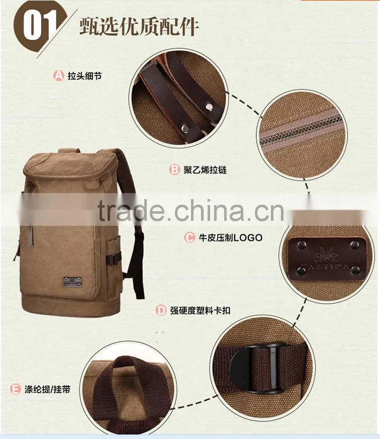 Factory Wholesale Large Capacity Climbing Mountaineering Hiking Outdoor Sport CanvasBackpack