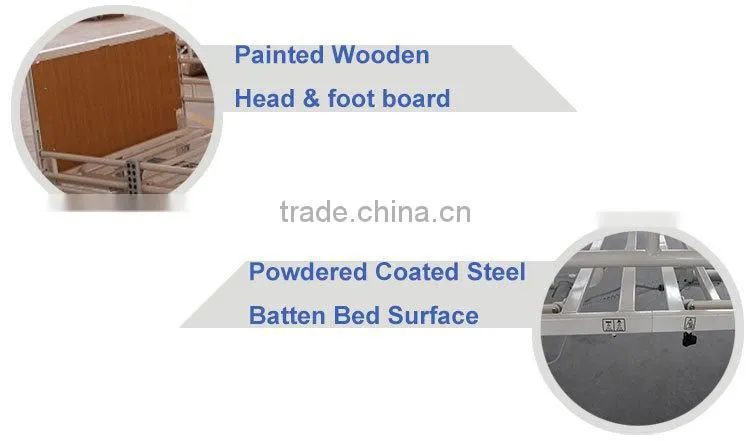 Power Coated Steel Hospital Bed Cpr Bed