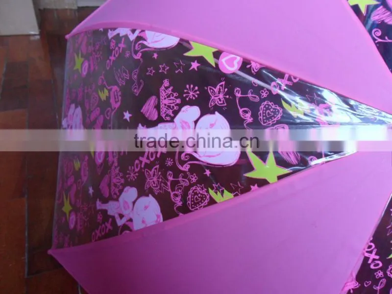 High quality transparent umbrella printrd sex beautiful girl pictures