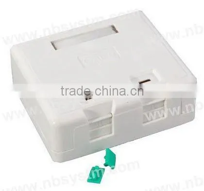2 ports Surface Box with 2 pcs keystone jack or without