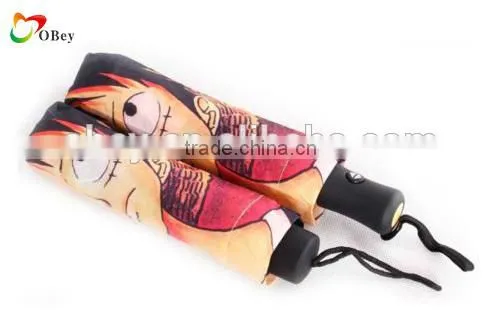 Anime One Piece triple folding anti-UV umbrella