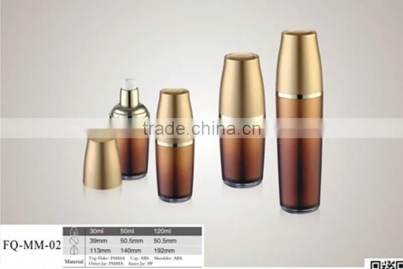 <Korean style> New designed oval shape cosmetic plastic bottle 30ml/50ml/120ml