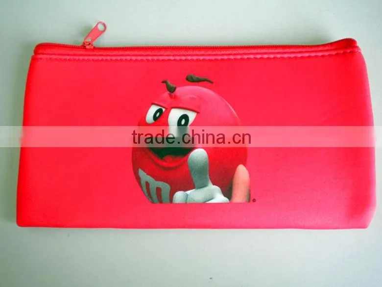 2016 Fashion cute Neoprene Pencil Bags/Case/Pouch with High Quality /Sundry receive package