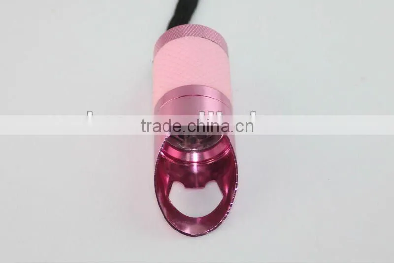 6 LED Fluorescence Cover Bottle Aluminum Flashlight