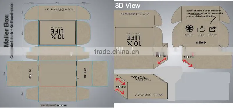 2016 cheap mailer box in packaging box
