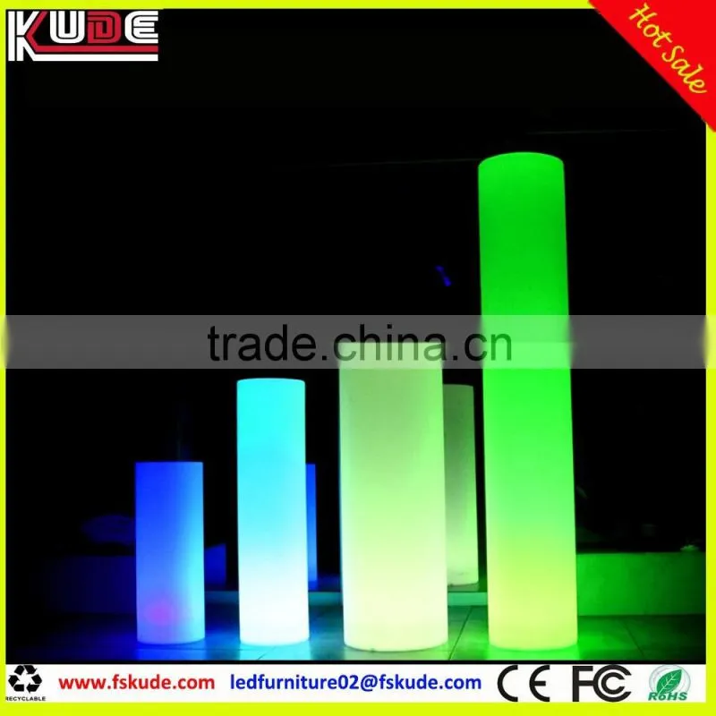 RGB multicolors changing LED column floor standing lamp with remote control
