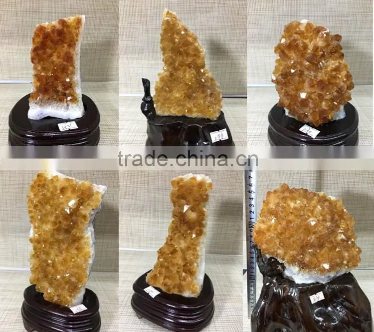 High Quality Rough Citrine Crystal Geode Wholesale Price