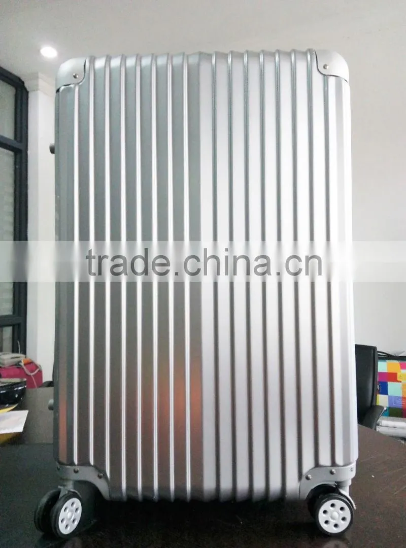 TOP and High quality hard ABS+PC Bright trolley luggage set