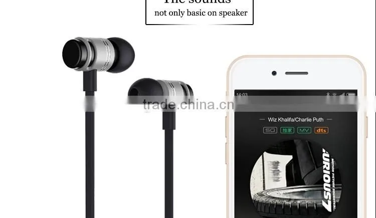 factory supply heavy bass in-ear metal earphone