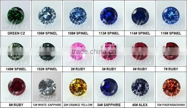 Best Quality Shinning Olive Round 4.5mm Synthetic Cubic Zirconia