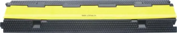 1000mm Length 2-channels Road Rubber Cable Protector
