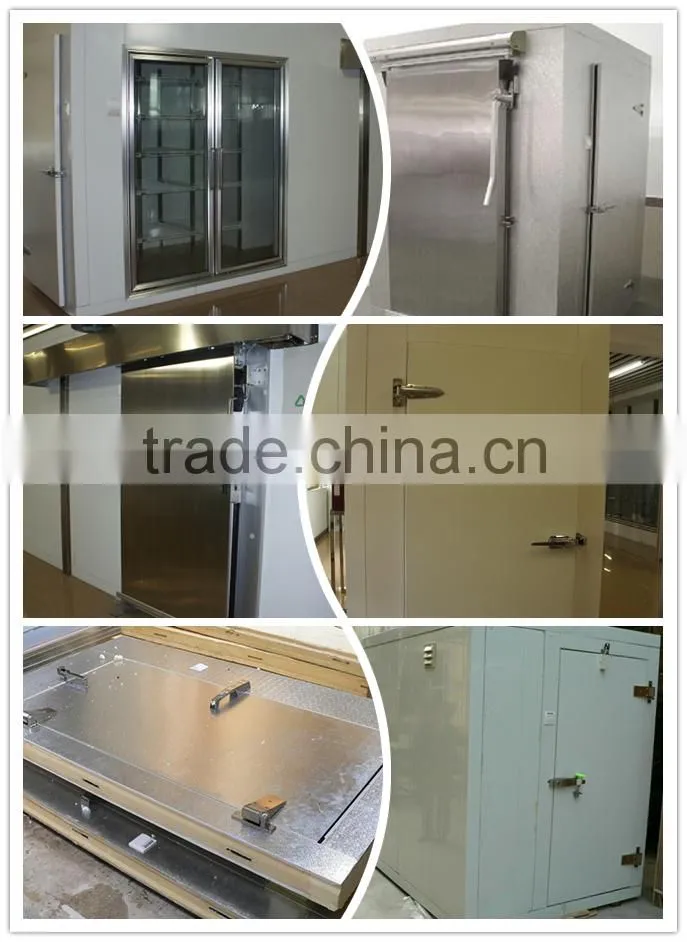 Painted galvanized steel cold room door with heater
