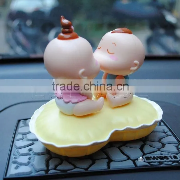 Cute Solar doll/ Shake head doll/KISS BABY doll /Car decoration