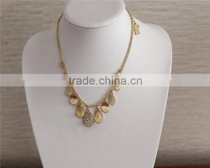 Wholesale gold plated metal charms necklace fashion jewerly N669