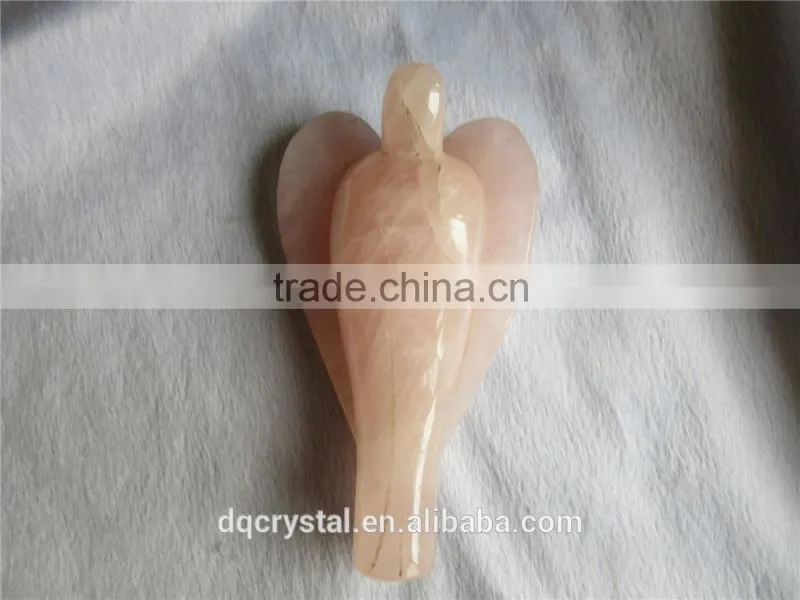 2015 Hot Quartz Crystal Angels Sale / Natural Carving Angels Wholesale/natural,decor small Rock crystal Angel figurines for sale