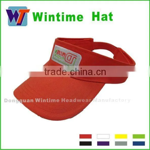 Bright contrast color cotton golf cap sun visor