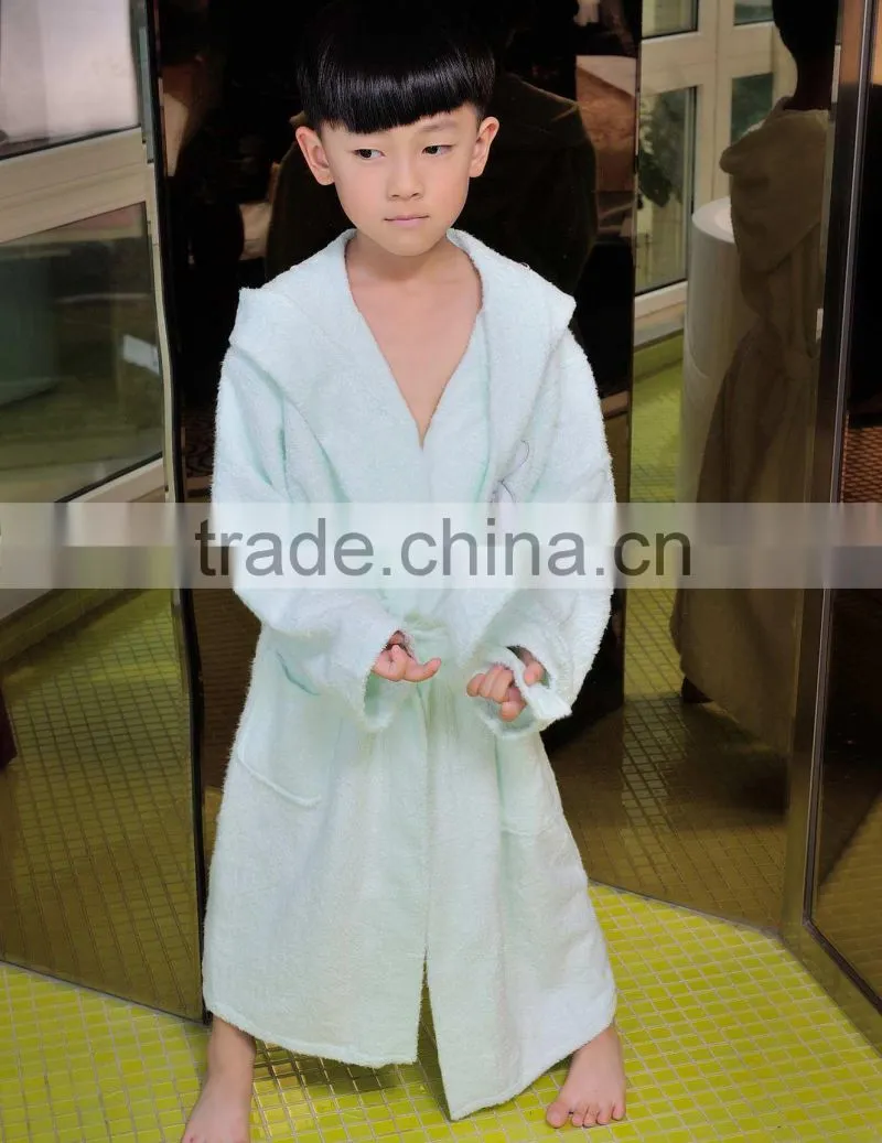 wholesale satin robe diy funny kids bathrobe with hooded