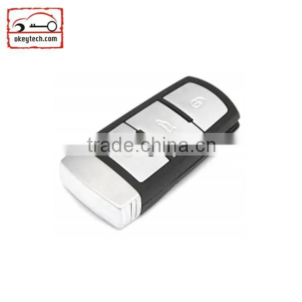 Okeytech vw key cover VW passat 3 buttons smart card cover for vw passat key
