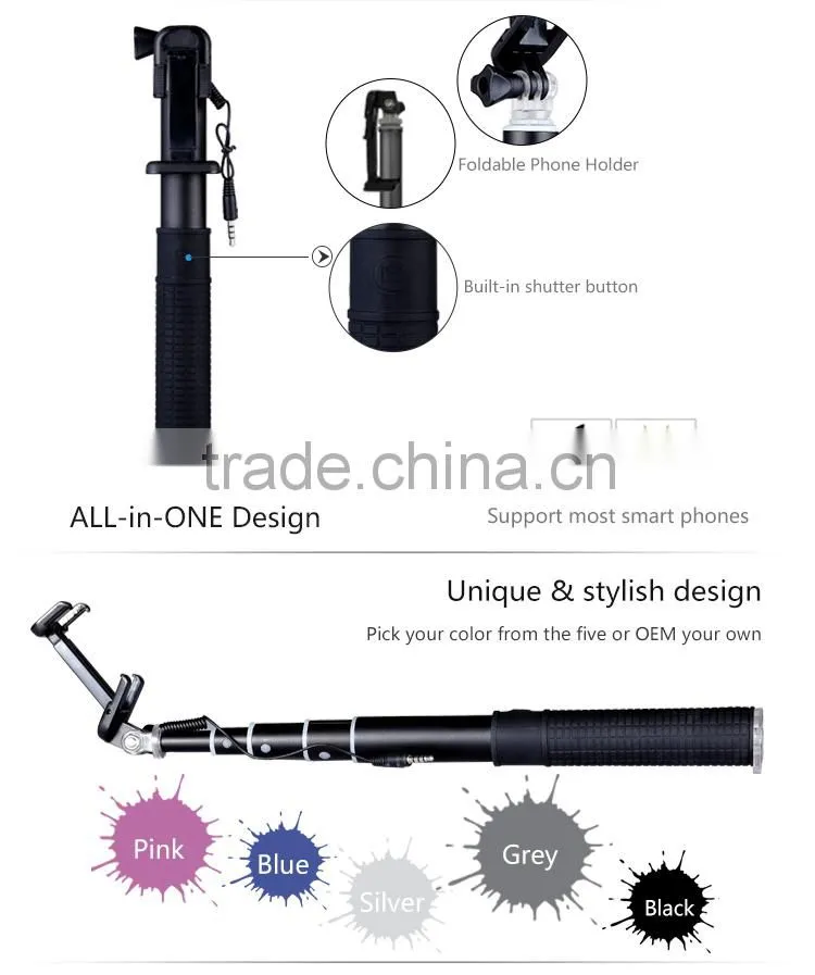 2015 high quality mini monopod tripod for iphone 6 for iphone and android smartphone