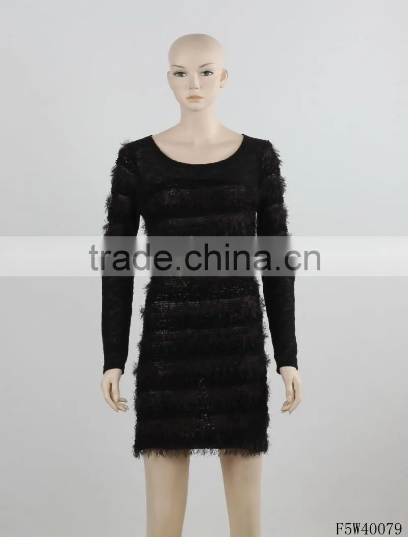 latest dress designs shiny beading elegant bodycon knee length evening dress green and black stripe sleeveless dress