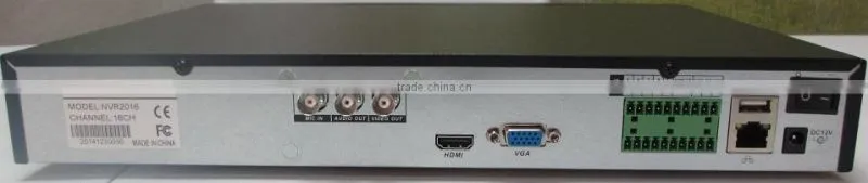 2 HDD 1U 16 channel NVR support 16ch 720P/960P/1080P realtime recording & playback
