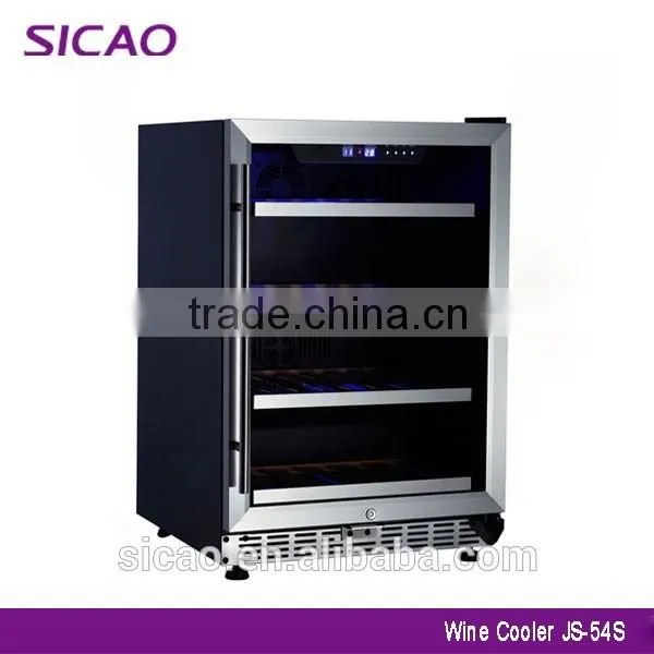 2016 factory dual zone fan cooling 44 bottle wine refrigerator