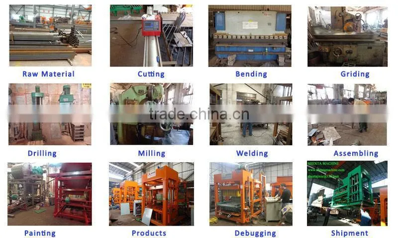 QTJ5-20 PLC automatic concrete block moulding machine