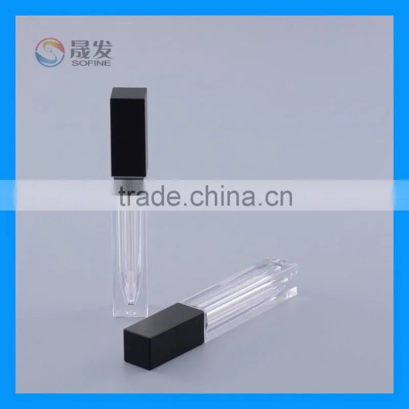 Small cosmetic liquid lipstick tube with cap and great printing