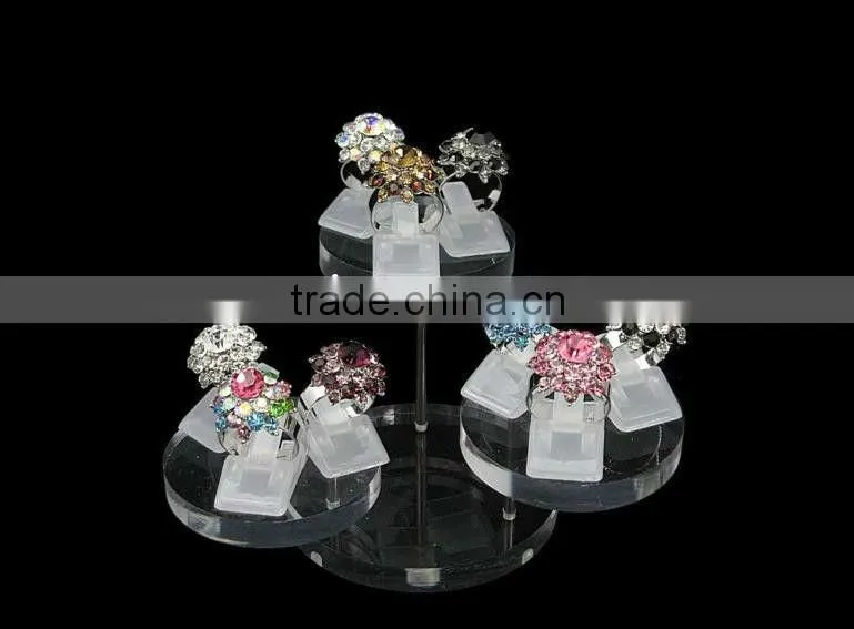black acrylic set jewelry display stand risers