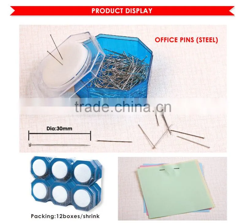 Shining Nickel Office Pins