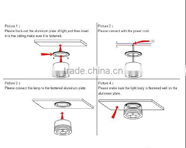 50W Led 8 inch COB Surface Mounted downlight,3000K downlight