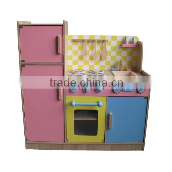 pink best seller high quality wooden kitchen toy